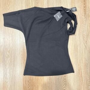 Khy sueded stretch twisted top